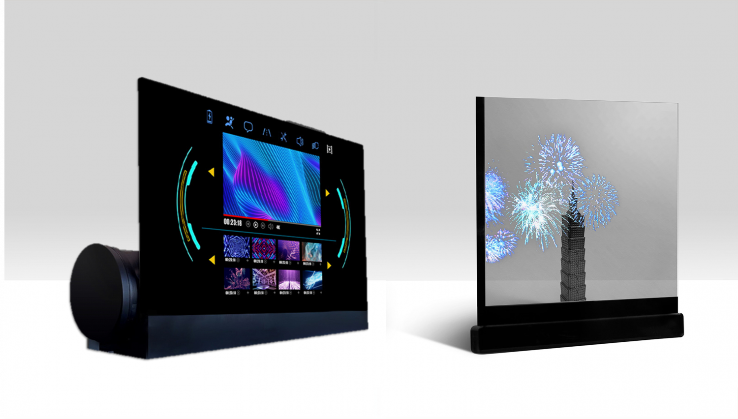 可捲式、折疊性、高透明